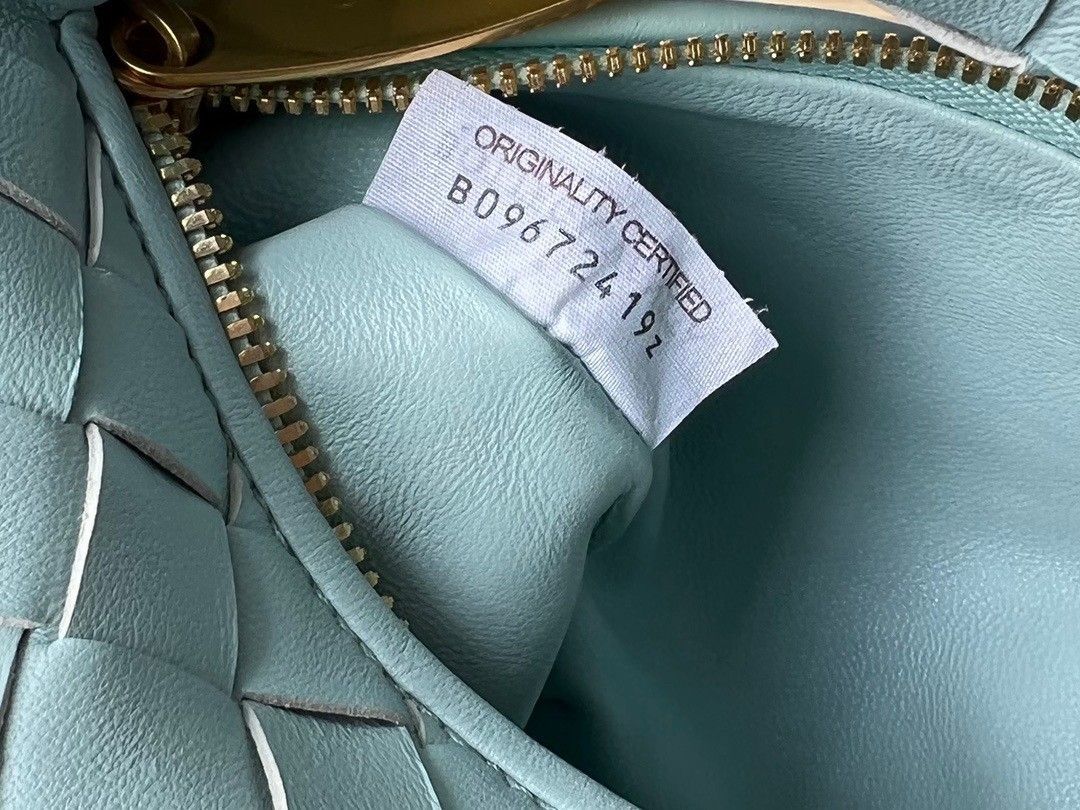 Bottega Veneta BV Jodie Mini Bag In Teal Washed Intrecciato Lambskin