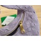 Bottega Veneta BV Jodie Mini Bag In Lilac Intrecciato Suede