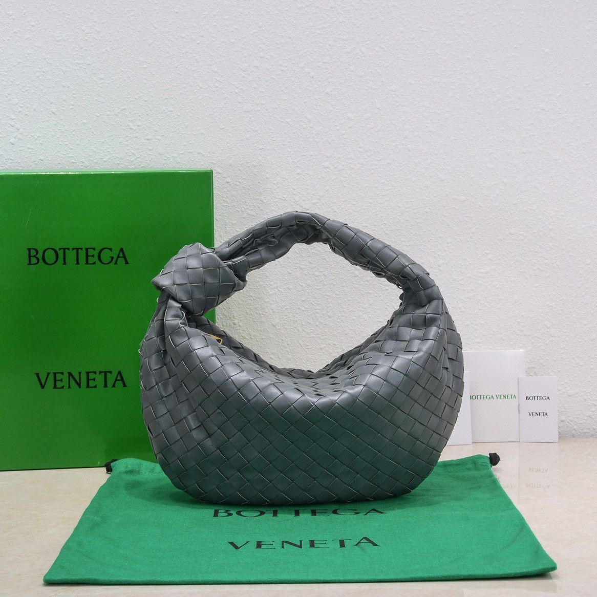 Bottega Veneta BV Jodie Teen Bag In Thunder Intrecciato Lambskin