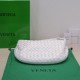 Bottega Veneta BV Jodie Teen Bag In White Intrecciato Lambskin