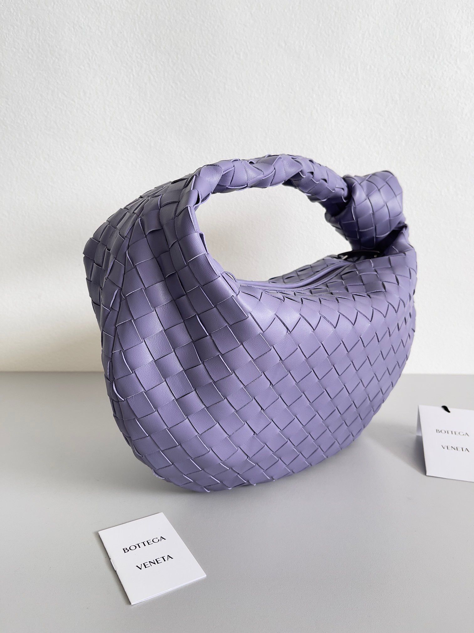 Bottega Veneta BV Jodie Teen Bag In Wisteria Intrecciato Lambskin