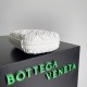 Bottega Veneta Knot Minaudiere Clutch In White Foulard Intreccio Leather