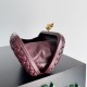 Bottega Veneta Knot Minaudiere Clutch In Bordeaux Intrecciato Lambskin