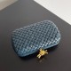 Bottega Veneta Knot Minaudiere Clutch In Space Intrecciato Lambskin