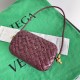 Bottega Veneta Knot Minaudiere On Strap In Barolo Foulard Intreccio