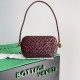 Bottega Veneta Knot Minaudiere On Strap In Barolo Foulard Intreccio