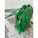 Bottega Veneta Loop Mini Bag In Green Intrecciato Lambskin