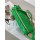 Bottega Veneta Loop Mini Bag In Green Intrecciato Lambskin