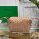 Bottega Veneta Loop Small Bag In Almond Intrecciato Lambskin