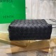 Bottega Veneta Loop Small Bag In Black Intrecciato Lambskin