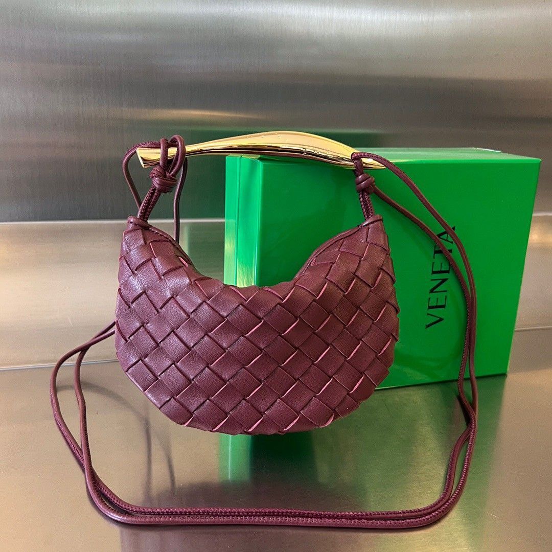 Bottega Veneta Sardine Mini Bag In Barolo Intrecciato Lambskin