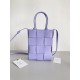 Bottega Veneta Cassette Mini Tote Bag In Lilas Lambskin