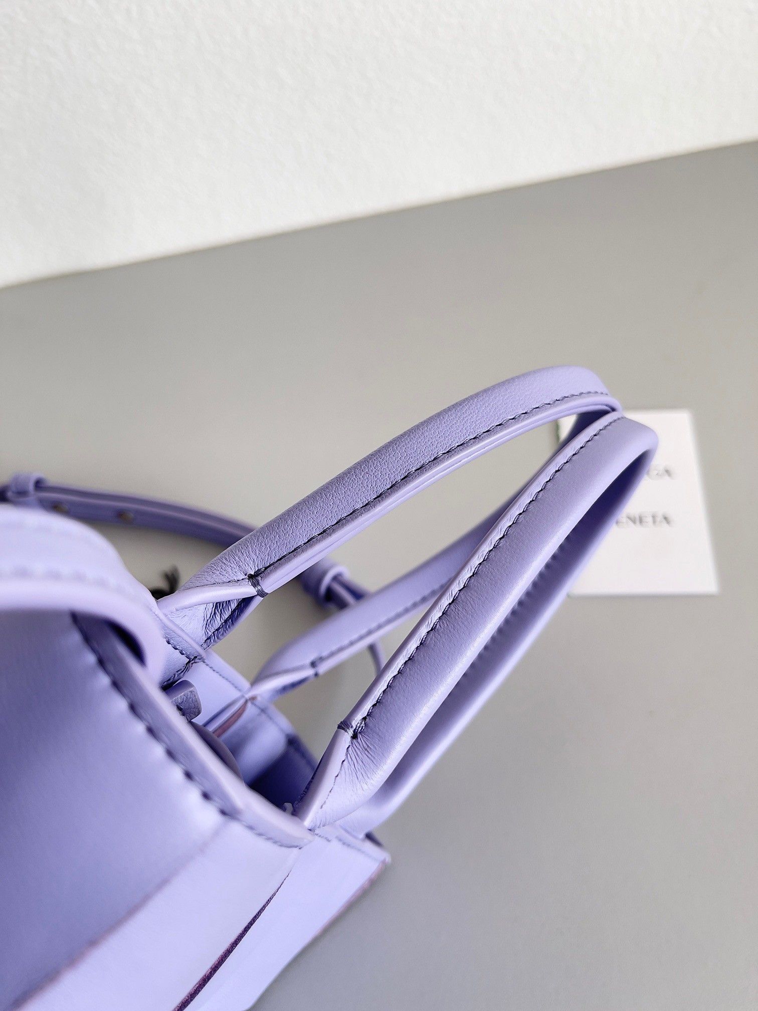 Bottega Veneta Cassette Mini Tote Bag In Lilas Lambskin