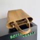 Bottega Veneta Small Flip Flap Bag in Acorn Intrecciato Lambskin