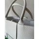 Bottega Veneta Arco Small Tote In White Grained Calfskin