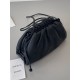 Bottega Veneta Mini Pouch with Strap in Black Calfskin