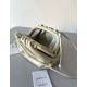 Bottega Veneta Mini Pouch with Strap in Ivory Calfskin