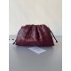 Bottega Veneta Mini Pouch with Strap in Bordeaux Intrecciato Lambskin