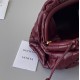 Bottega Veneta Mini Pouch with Strap in Bordeaux Intrecciato Lambskin