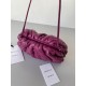 Bottega Veneta Mini Pouch with Strap in Cinnabar Intrecciato Lambskin