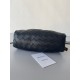 Bottega Veneta Mini Pouch with Strap in Black Intrecciato Lambskin