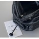 Bottega Veneta Mini Pouch with Strap in Black Intrecciato Lambskin