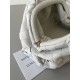 Bottega Veneta Mini Pouch with Strap in White Intrecciato Lambskin