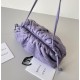 Bottega Veneta Mini Pouch with Strap in Wisteria Intrecciato Lambskin