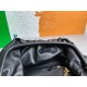 Bottega Veneta Large Pouch Clutch Bag In Black Calfskin