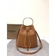 Burberry Small TB Bucket Bag Warm Russet Brown