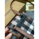 Burberry Mini Check Backpack Dark Birch Brown