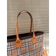 Burberry Large London Tote Briar Brown