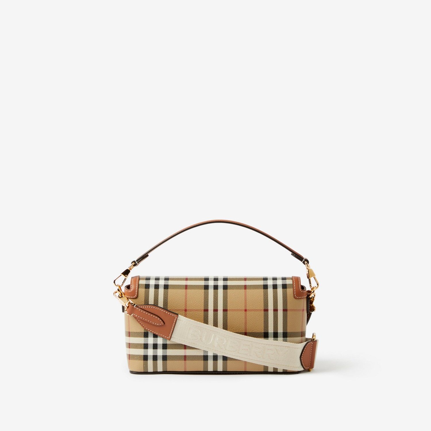 Burberry Top Handle Note Bag Briar Brown