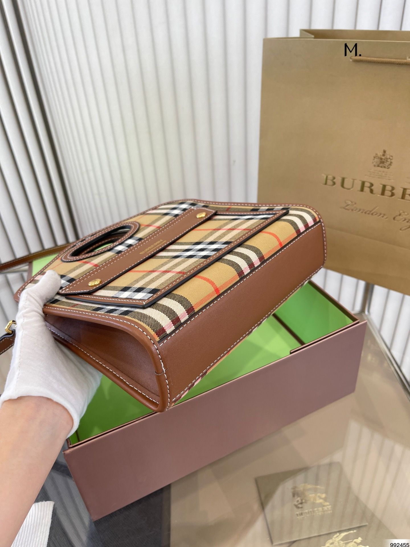 Burberry Mini Pocket Bag Briar Brown