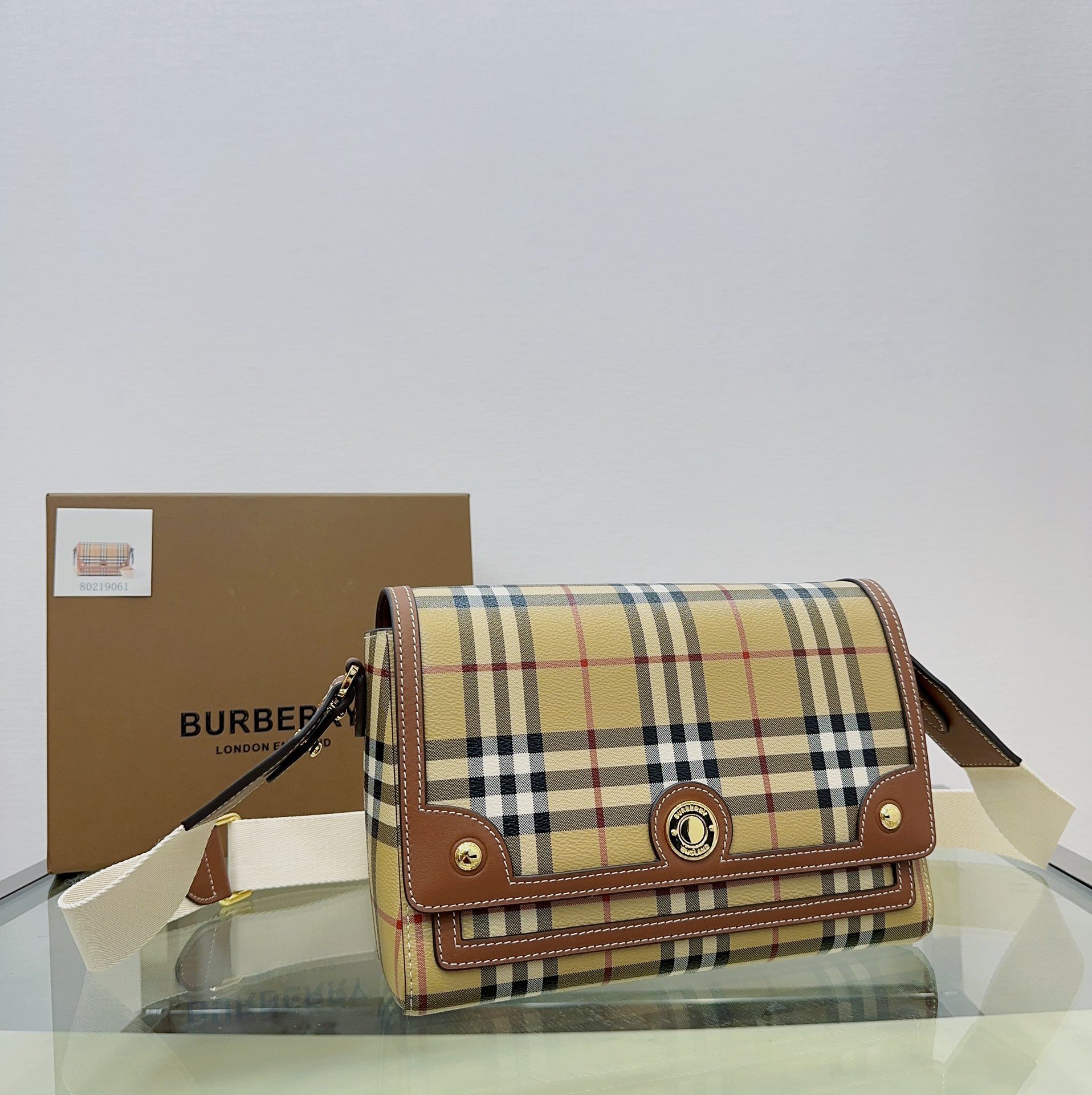 Burberry Note Bag Briar Brown