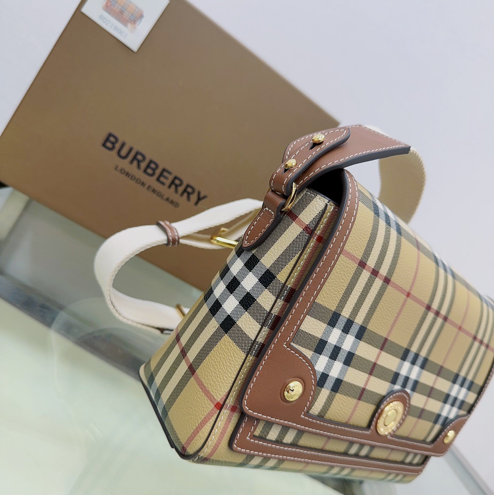 Burberry Note Bag Briar Brown