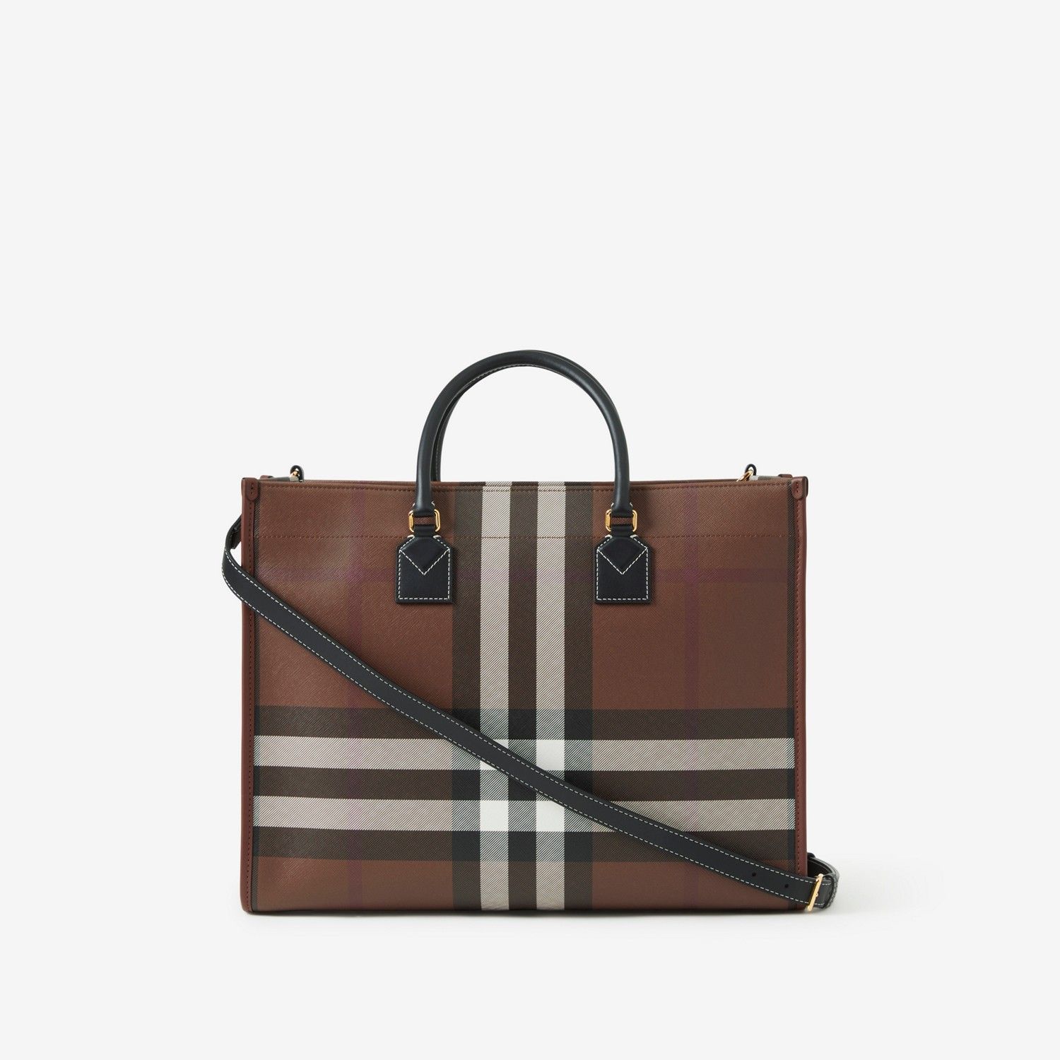 Burberry Medium Freya Tote Dark Birch Brown