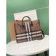 Burberry Medium Freya Tote Dark Birch Brown