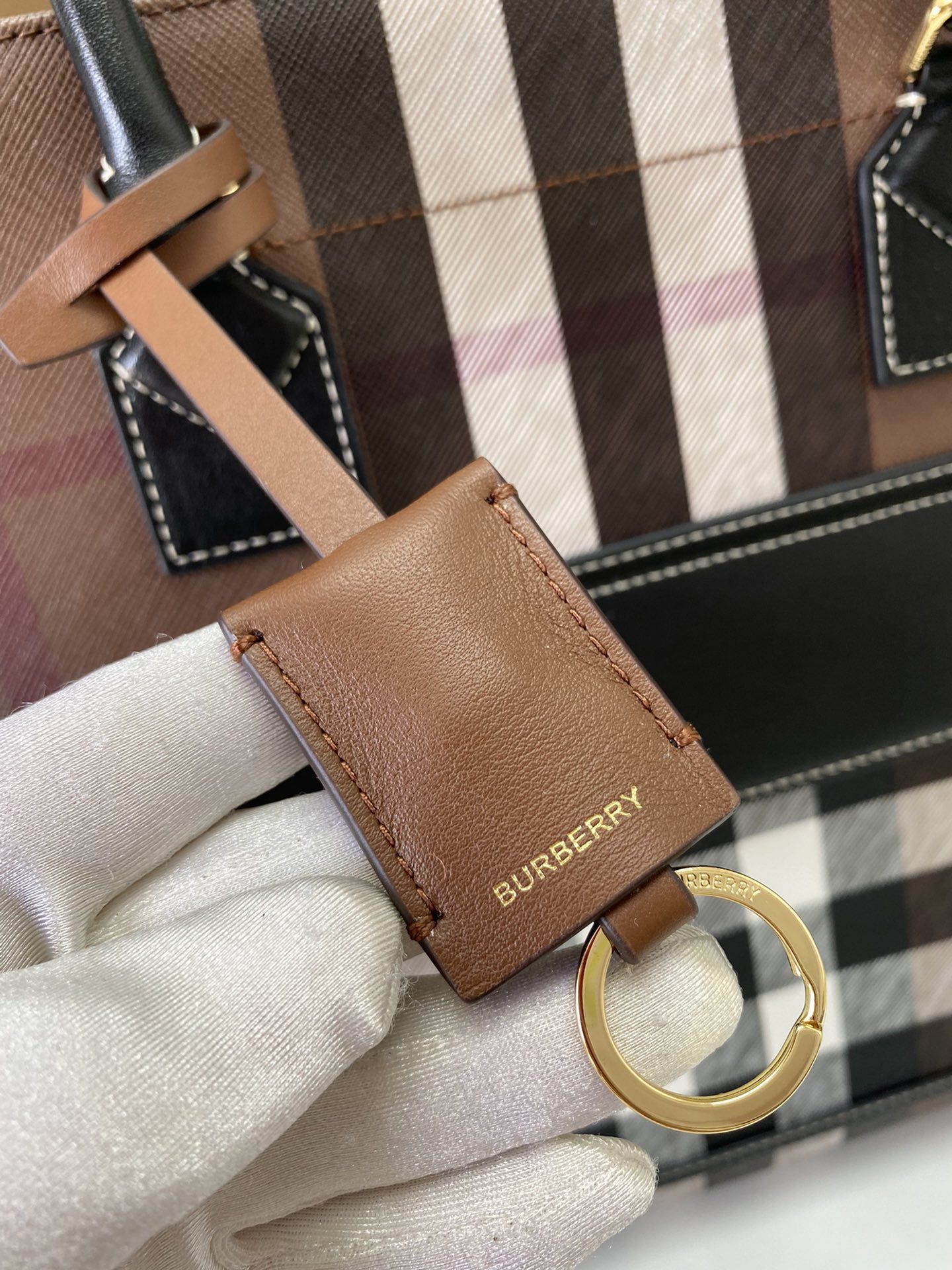 Burberry Medium Freya Tote Dark Birch Brown