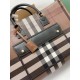 Burberry Medium Freya Tote Dark Birch Brown