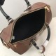 Burberry Medium Check Bowling Bag Dark Birch Brown