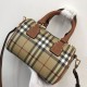 Burberry Mini Check Bowling Bag Archive Beige