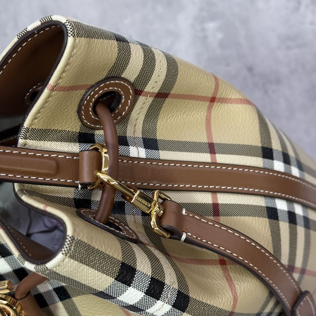 Burberry Small TB Bucket Bag Archive Beige