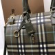 Burberry Medium Check Bowling Bag Olive Green