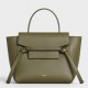 Celine Belt Nano Bag In Army Green Grained Calfskin