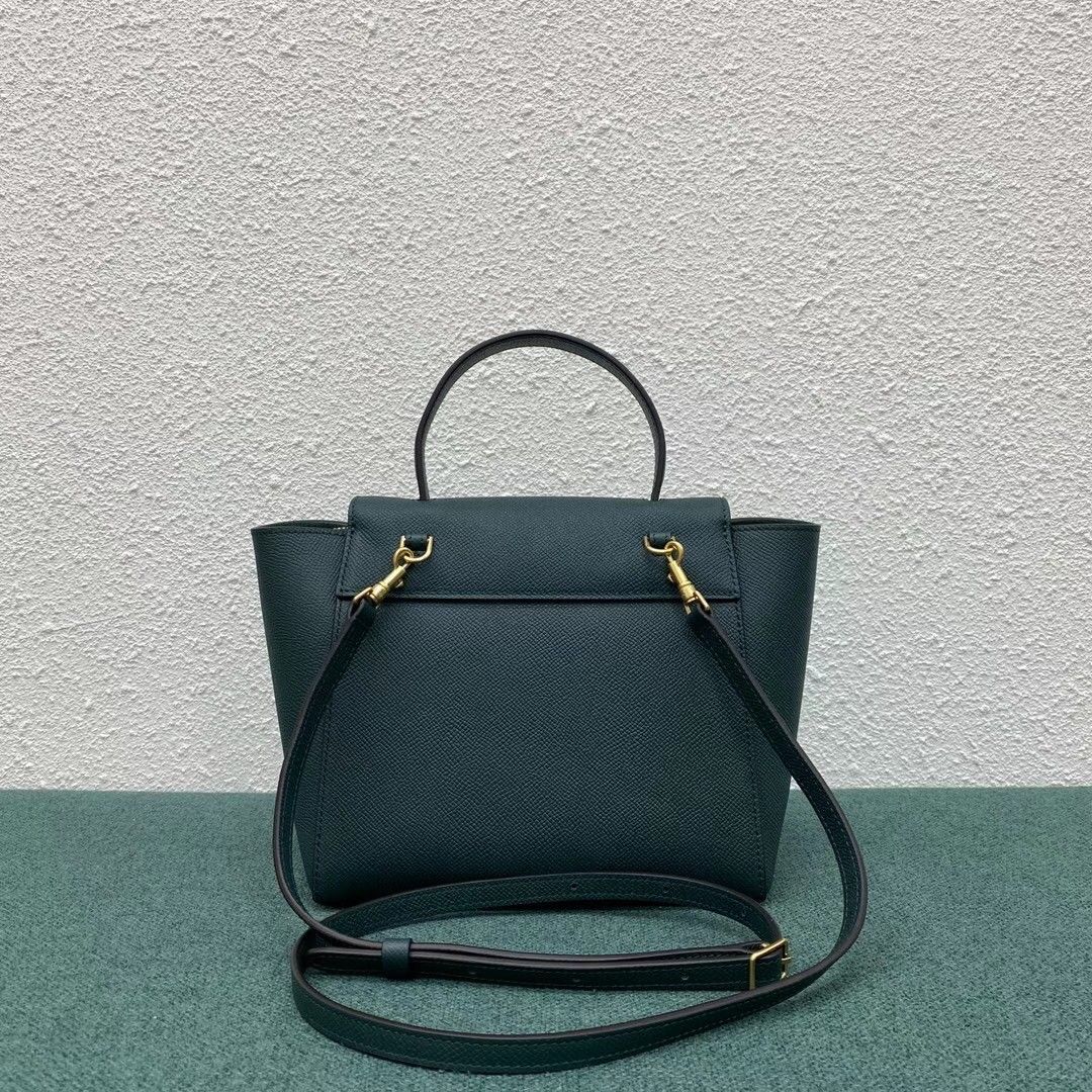 Celine Belt Nano Bag In Amazone Grained Calfskin