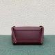 Celine Belt Nano Bag In Bordeaux Grained Calfskin