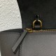 Celine Belt Nano Bag In Grey Grained Calfskin