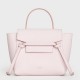 Celine Belt Nano Bag In Pale Pink Grained Calfskin