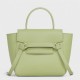 Celine Belt Nano Bag In Sage Grained Calfskin